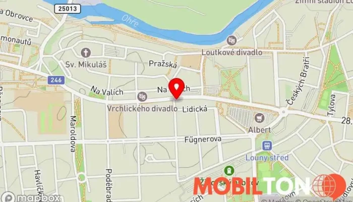mapa Cukrárna Plná krabice Kavárna v Osvoboditelů 2671