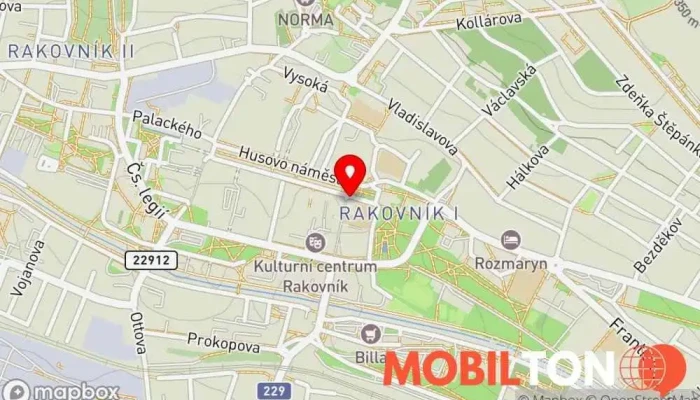 mapa Cukrárna U Hanky Cukrárna, Prodej zmrzliny v Rakovník I