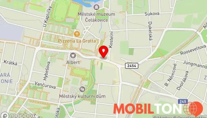 mapa Cukrárna u Vocásků Cukrárna v Sedláčkova 1011/3