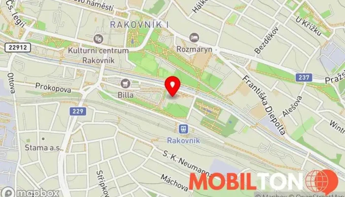 mapa Delivery Pizza Rozvoz jídla, Restaurace v nábř. Dr. Beneše 2354