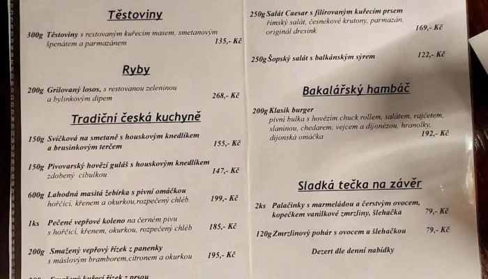 Divadelni Restaurace Rakovnik Menu - Na Sekyře 2377