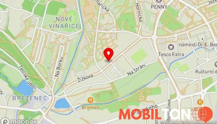mapa Duha  v Žižkova 687
