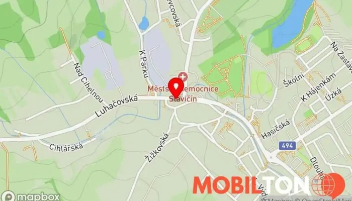mapa ELVA bufet Restaurace v nám. Mezi Šenky 245
