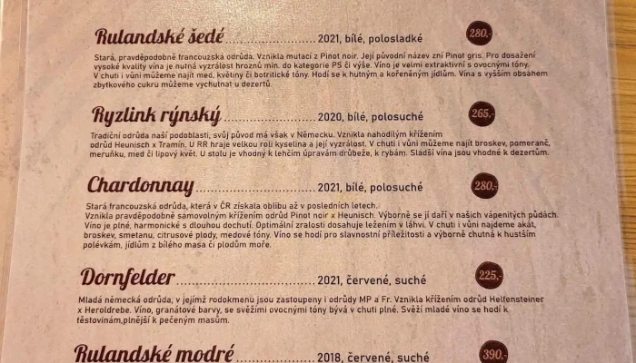 Farma Tasov -  Menu - Tasov