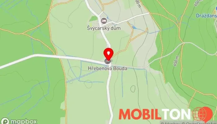 mapa FAST FOOD FALTA Rychlé občerstvení v Jílové-Děčín 2