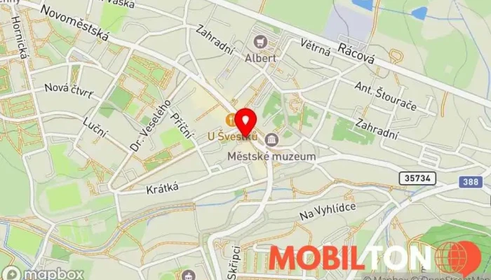 mapa Franqueza Cafe Kavárna / Čajovna v Masarykovo nám. 60