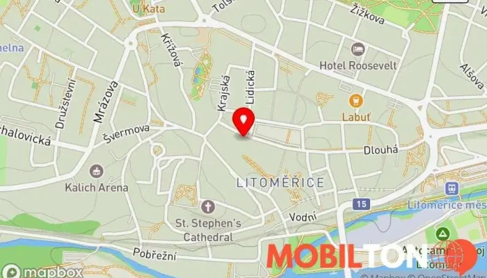 mapa Gastronomické centrum POHODA s.r.o. Restaurace v Město