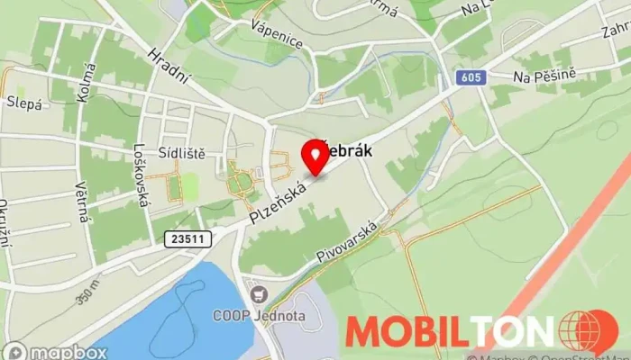mapa Genius Loci Restaurace v Náměstí 54