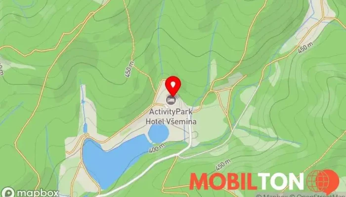 mapa Grand restaurant Restaurace v Všemina