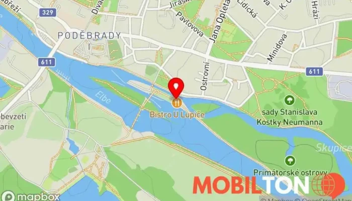 mapa Grill&Bar U Lupiče Restaurace v Na Skupici 1/1478