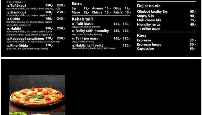 Habibi Kebab A Pizza Pribram Menu - Příbram I