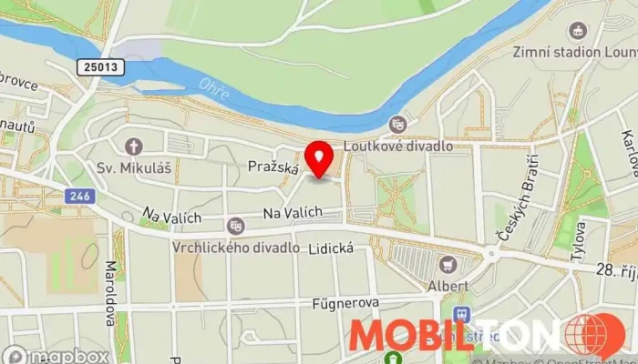 mapa Hell Burger Rychlé občerstvení v Pražská 897 440 01