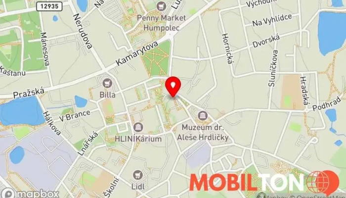 mapa Herna Bar José Bar v Dolní nám. 32