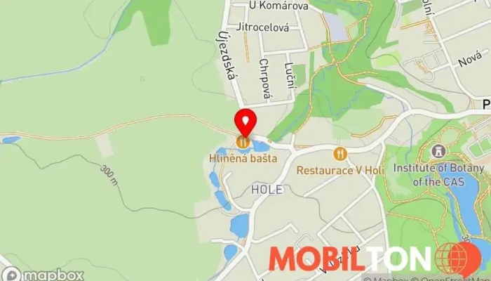 mapa Hliněná bašta Restaurace v Újezdská 619