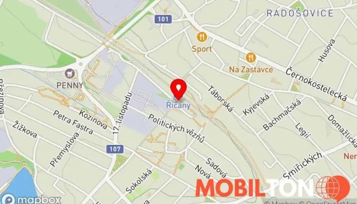 mapa Hops Lokálka Pivní výčep v Nádražní 36/1