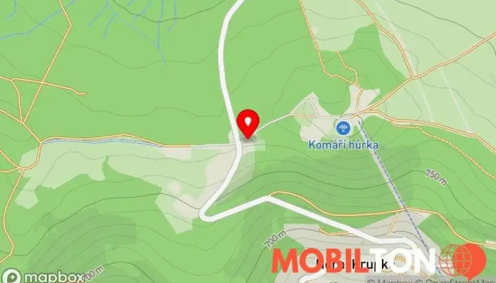 mapa Horska chaloupka Bufetová restaurace v Horní Krupka