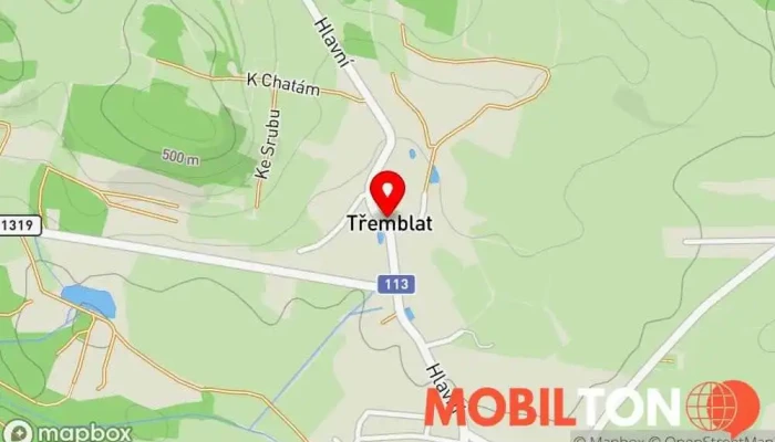 mapa Hospoda Restaurace v Hlavní