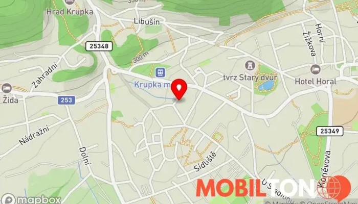 mapa Hospoda Lokál Hospoda v Poštovní 423/13