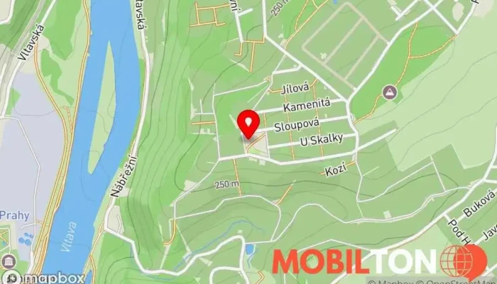 mapa Hospoda Na Plácku Restaurace v Na Pěkné vyhlídce