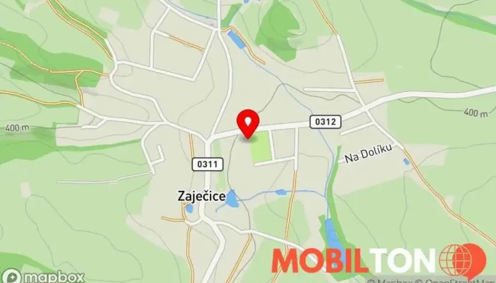 mapa Hospoda Oksford Zaječice Restaurace v Zaječice