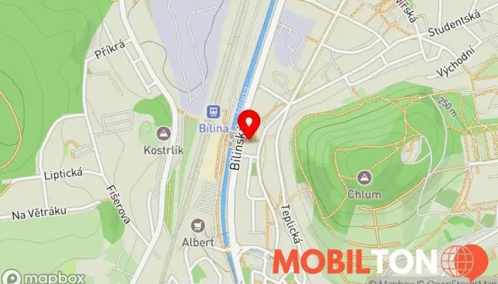 mapa Hospoda Pod schody Bar v Teplické Předměstí