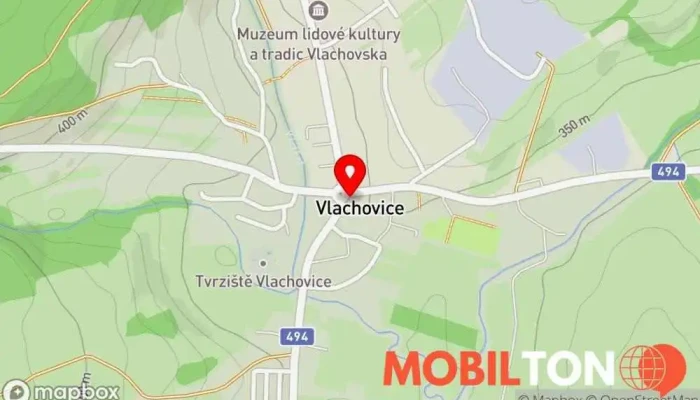 mapa Hospoda Sparta Restaurace v Vlachovice