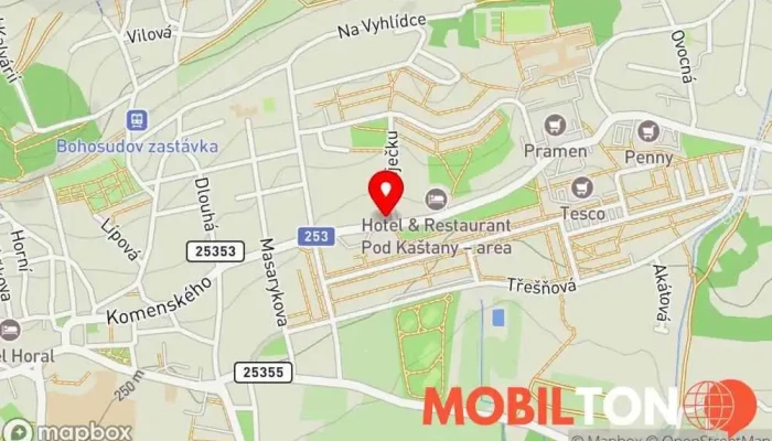 mapa Hospoda U Hanka Restaurace v Maršov