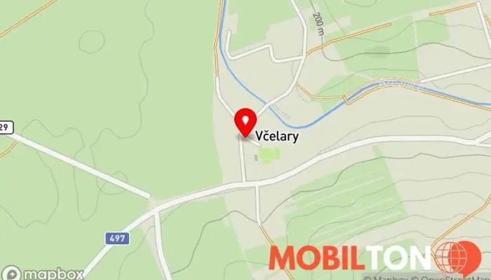 mapa Hospoda U Kozelků Restaurace v Včelary