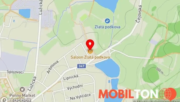 mapa Hospoda »Zlatá podkova« Restaurace v 