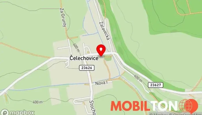 mapa Hospudka U Dity Restaurace v Čelechovice, Stochov-Kačice