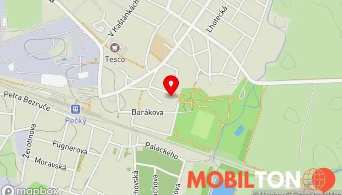 mapa hospůdka U Hasičů Restaurace, Hospoda v V. B. Třebízského 84