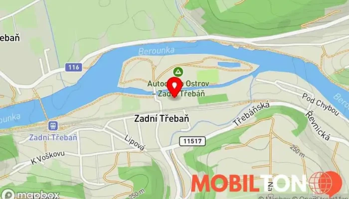 mapa Hospůdka u Mlýna Restaurace v V Zahrádkách 267 29