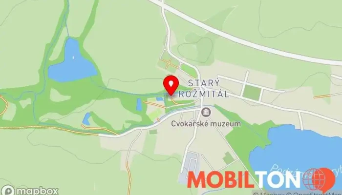 mapa Hospůdka U Náhonu Restaurace v Starý Rožmitál