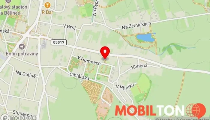 mapa Hospůdka U Pepy Hospoda v V Humnech