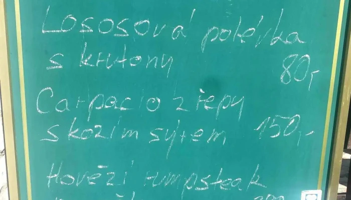 Hospudka U Petra Menu - Hněvkovice-ledeč Nad Sázavou