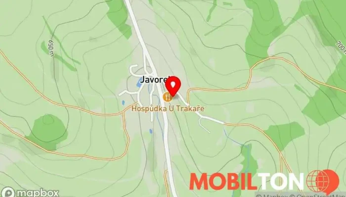 mapa Hospůdka U Trakaře Restaurace, Rodinná restaurace v Javorek