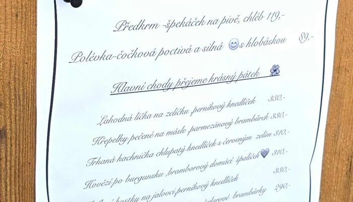 Hospudka U Trakare Recenze - Javorek