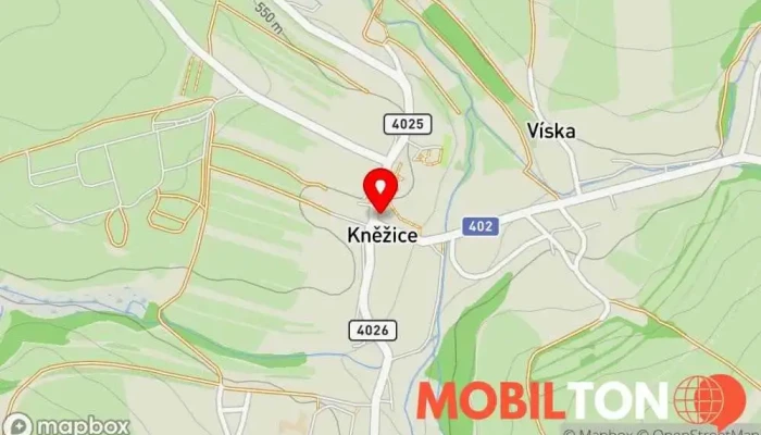 mapa Hostinec Josefa Šarouna Česká restaurace v Kněžice