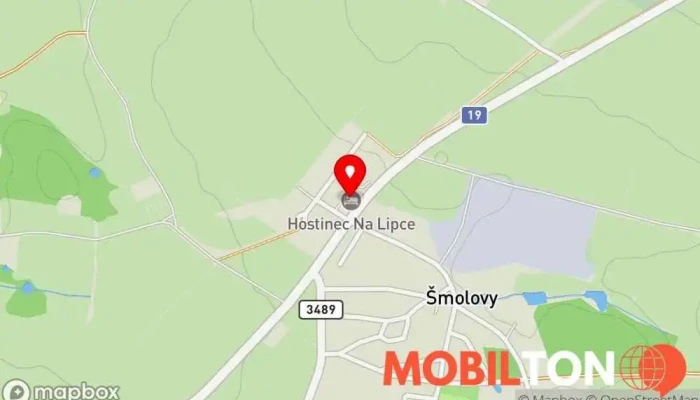 mapa Hostinec na Lipce Restaurace, Penzion v Šmolovy 238