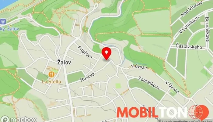 mapa Hostinec Na Růžku Restaurace v Husova 1221