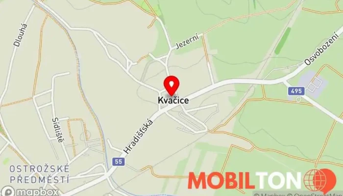 mapa Hostinec Pod Lipami Restaurace v Pod lipami 56