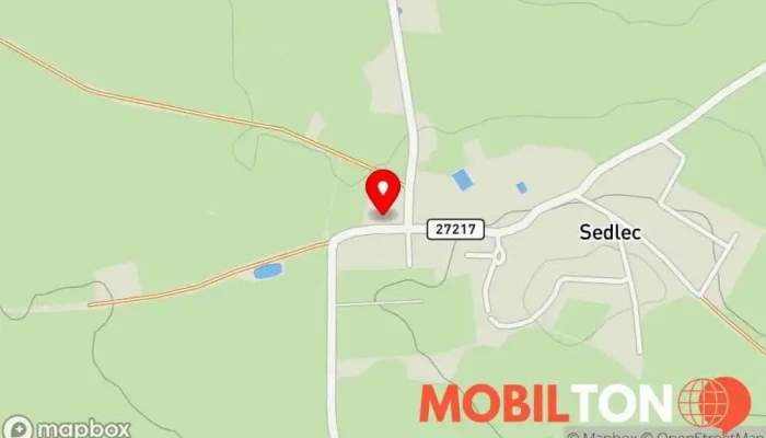 mapa Hostinec Sedlec Restaurace v Sedlec-Benátky nad Jizerou 1