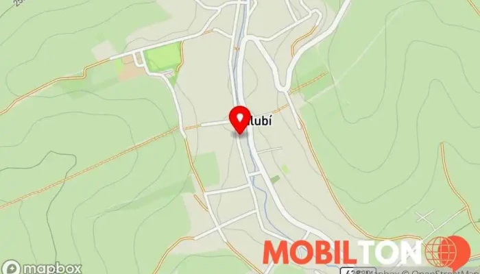 mapa Hostinec U Burdů Restaurace v Jalubí 154