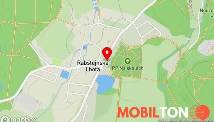mapa Hostinec U Drobílků Restaurace v Rabštejnská Lhota