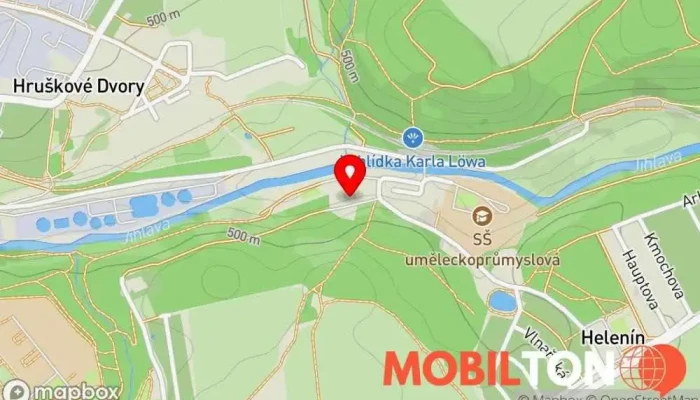 mapa Hostinec U Kačaby Restaurace v Lesní 10