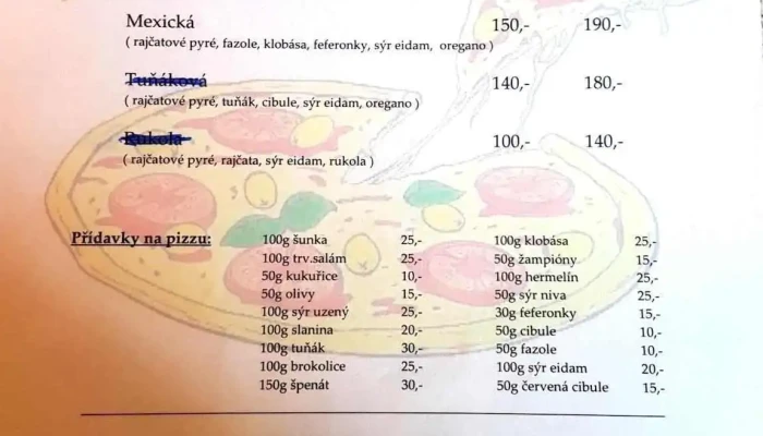 Hostinec U Kacaby Menu - Lesní 10