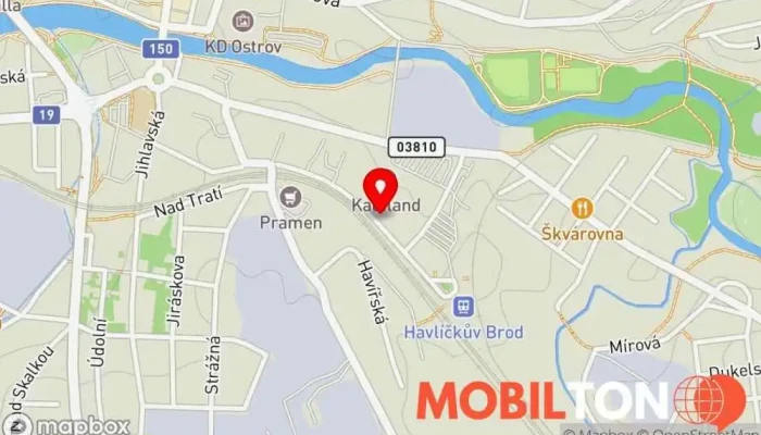 mapa Hostinec U KROUPŮ Restaurace v Nádražní 106