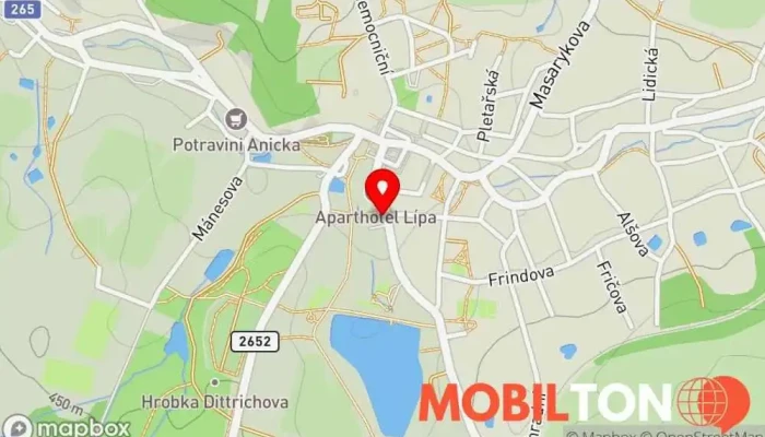 mapa Hostinec U Kuruce Restaurace v Pražská 276/10