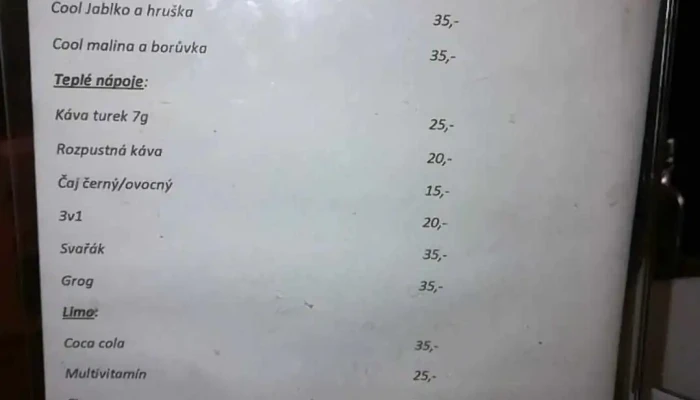 Hostinec U Kuruce -  Menu - Pražská 276/10
