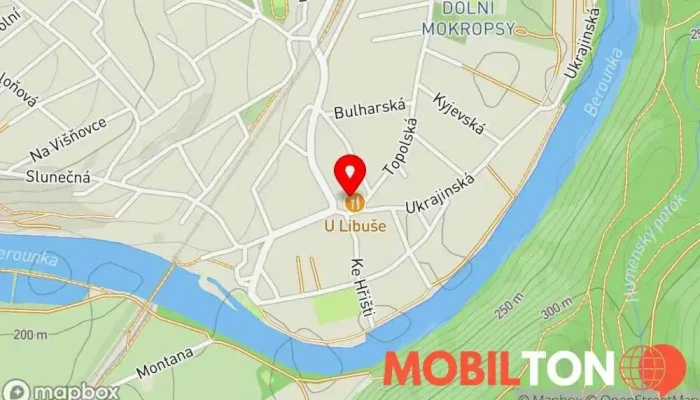 mapa Hostinec U Libuše Restaurace v Dr. Janského